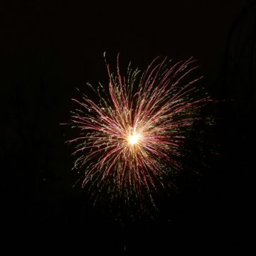 Alexis Hunter / Unsplash Fireworks in the night sky