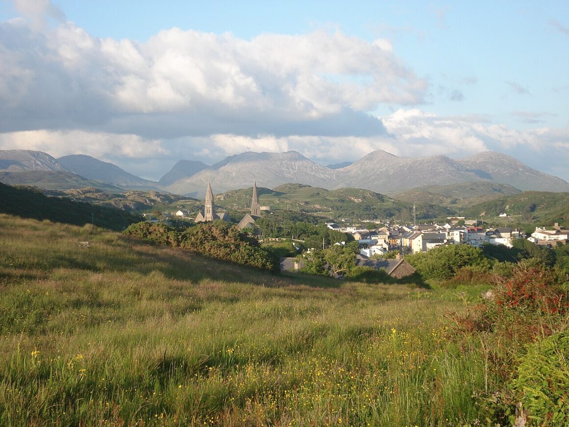 The town of Clifden, Connemara The town of Clifden, Connemara
