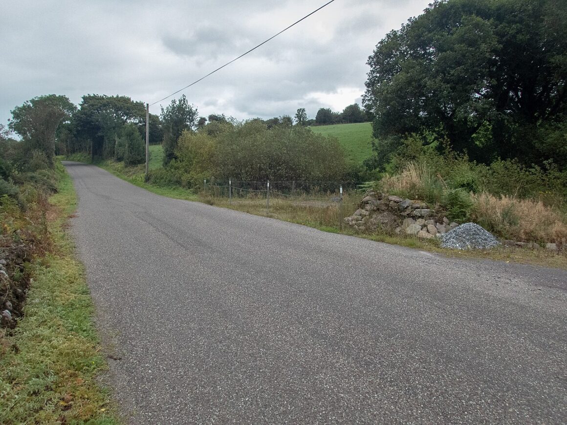 A rural road in Ireland